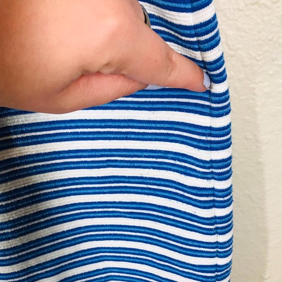 Lilly Pulitzer Blue & White Striped Halter Mini Dress - Picture 10 of 10